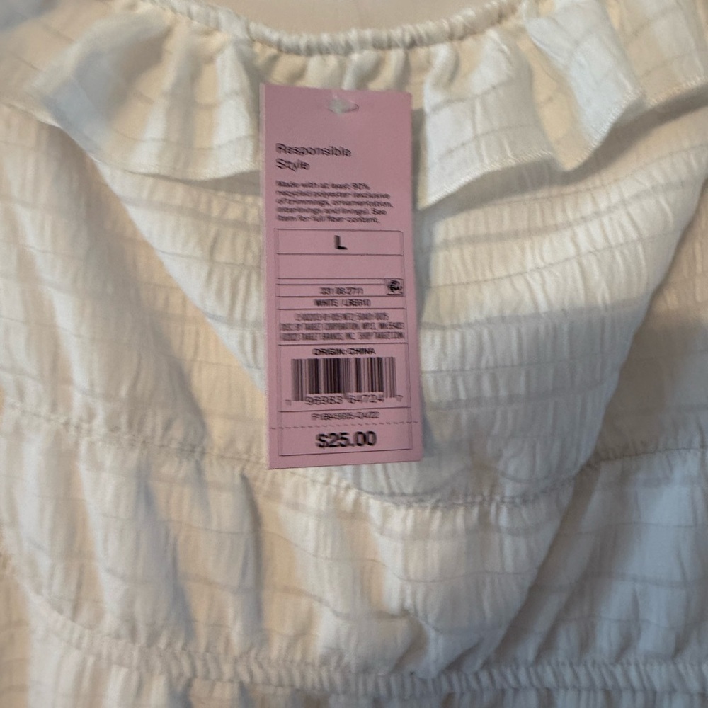 wild fable White Ruffle-Trim Mini Sundress - Picture 2 of 7